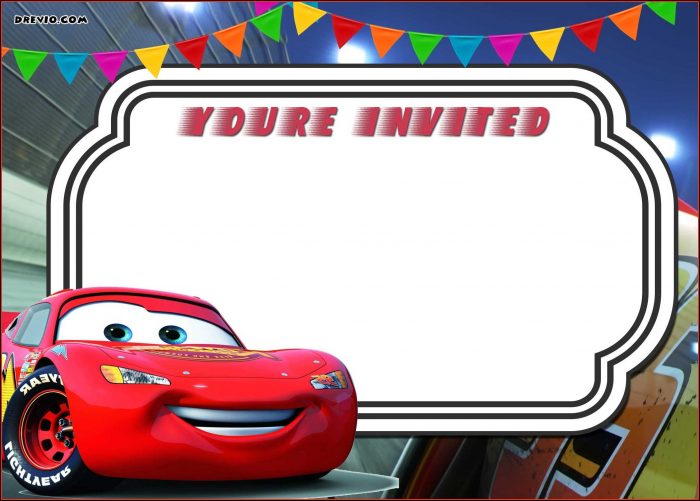 Cars Birthday Invitation Template Free Cars Birthday Invitation Template Free