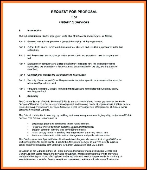 Catering Proposal Template Doc Catering Proposal Template Doc