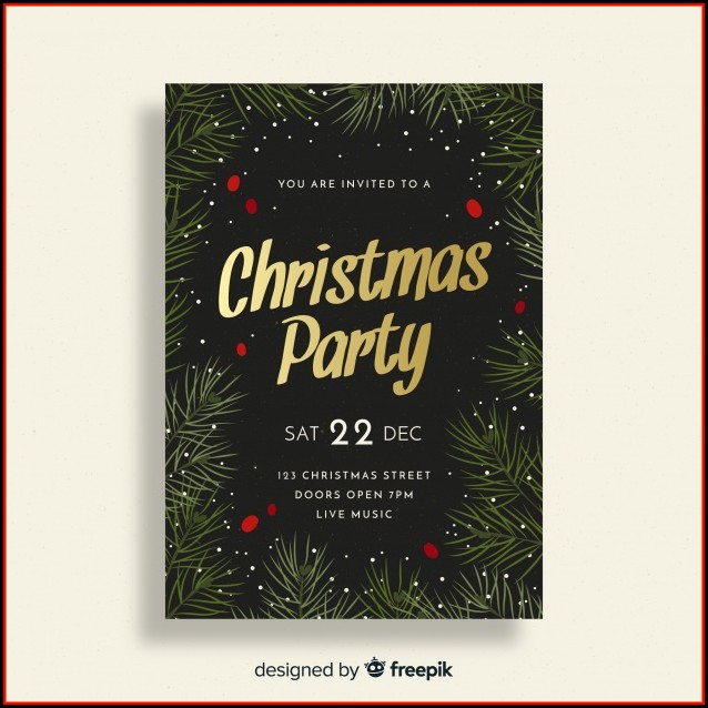 Christmas Party Invitation Template Free Christmas Party Invitation Template Free