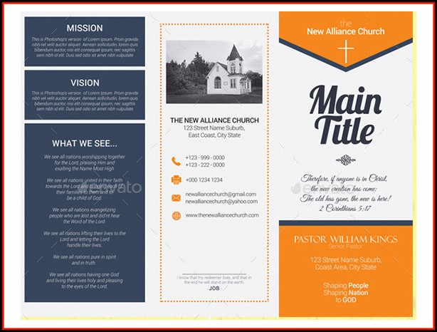 Church Brochure Templates Download Church Brochure Templates Download