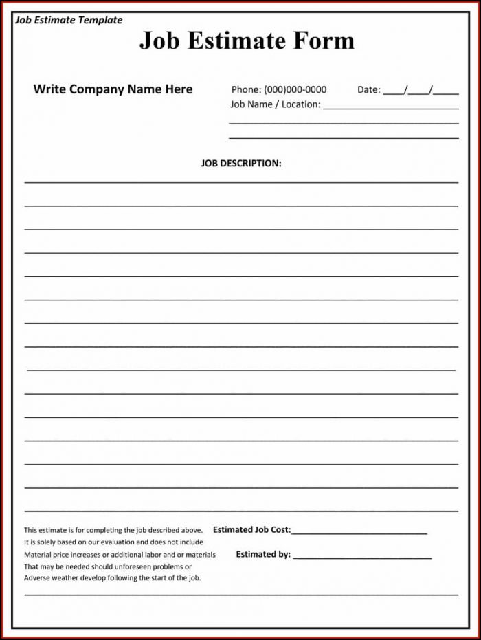 Cleaning Estimate Template Free Cleaning Estimate Template Free
