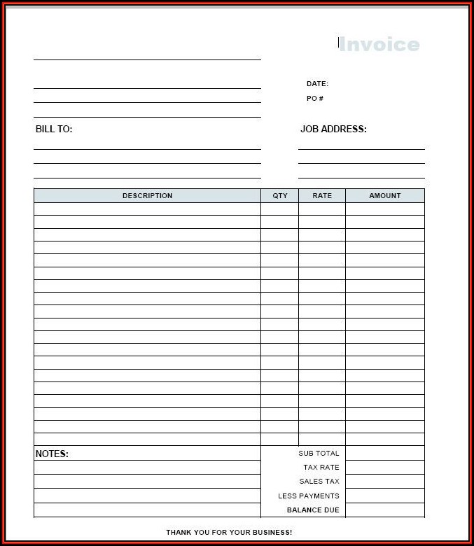 Construction Invoice Templates Free Construction Invoice Templates Free