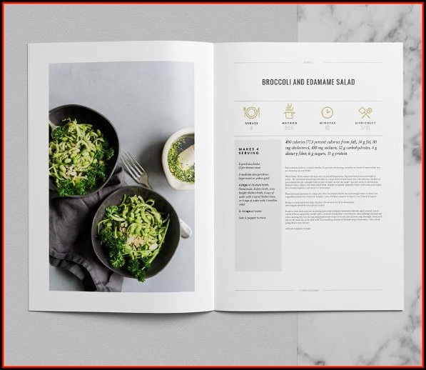 Cookbook Template Indesign Free Cookbook Template Indesign Free