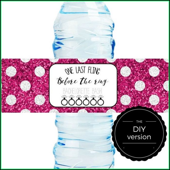 Diy Water Bottle Label Template Diy Water Bottle Label Template