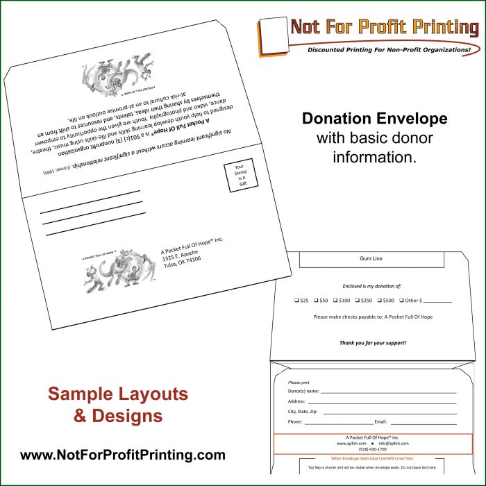 Donation Envelope Template Word Donation Envelope Template Word