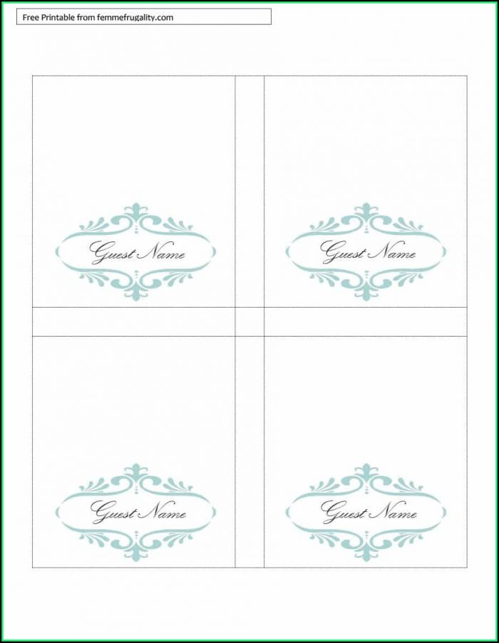 Double Sided Name Tent Template Word Double Sided Name Tent Template Word