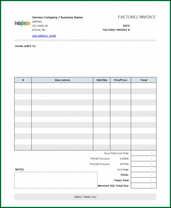Download Free Invoice Template Microsoft Word Download Free Invoice Template Microsoft Word