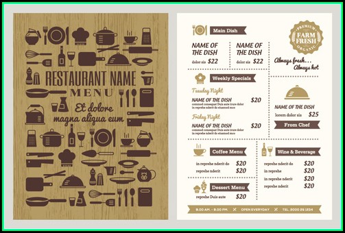 Download Restaurant Menu Template Illustrator Download Restaurant Menu Template Illustrator