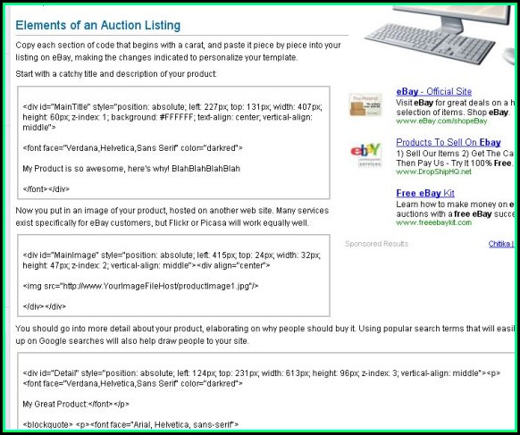 Ebay Seller Templates Free Ebay Seller Templates Free