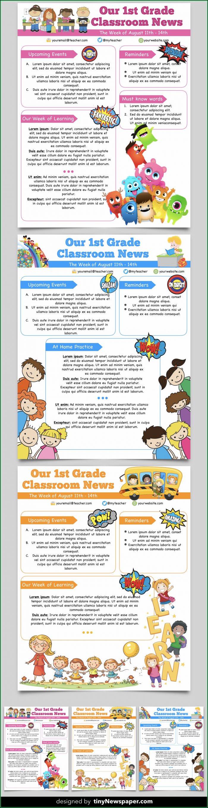 Editable Newsletter Templates Free Download Editable Newsletter Templates Free Download