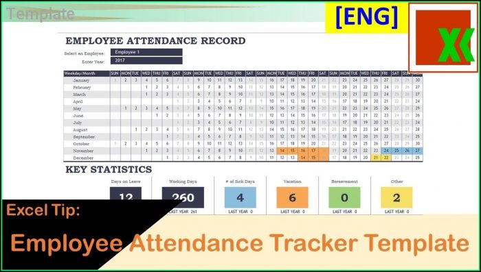 Employee Attendance Tracker Excel Template Employee Attendance Tracker Excel Template