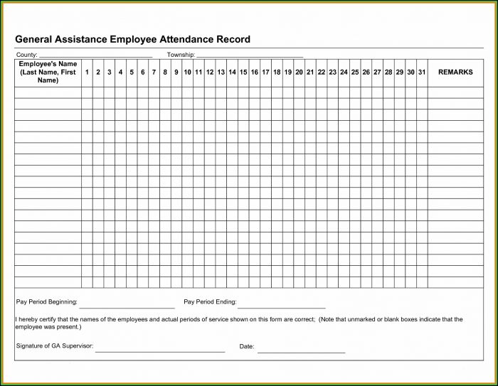 Employee Attendance Tracker Ms Excel Template Employee Attendance Tracker Ms Excel Template