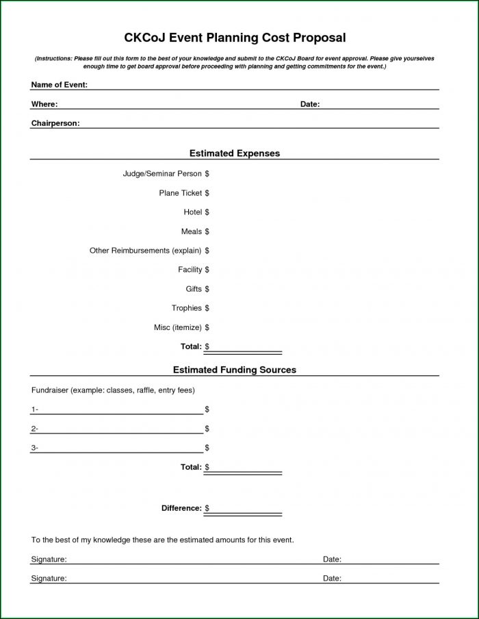 Event Planning Proposal Example Event Planning Proposal Example