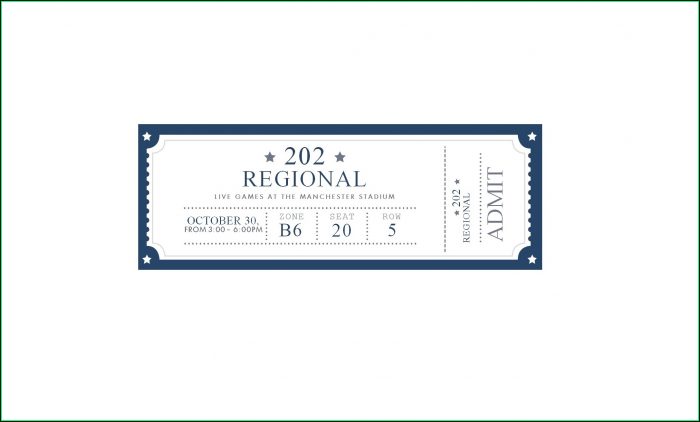 Event Ticket Template Word Free Event Ticket Template Word Free
