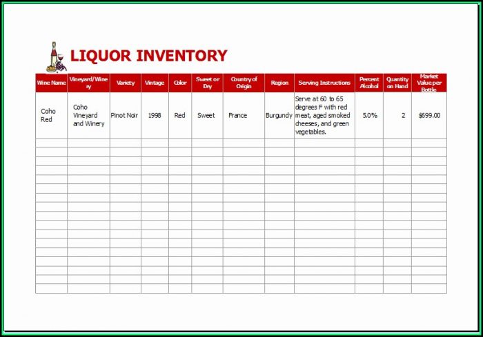 Excel Inventory Spreadsheet Templates For Liquor Excel Inventory Spreadsheet Templates For Liquor