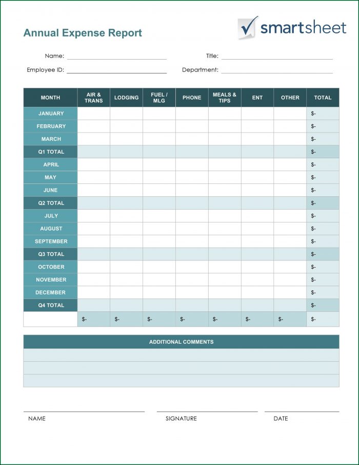 Expense Report Template Xlsx Expense Report Template Xlsx