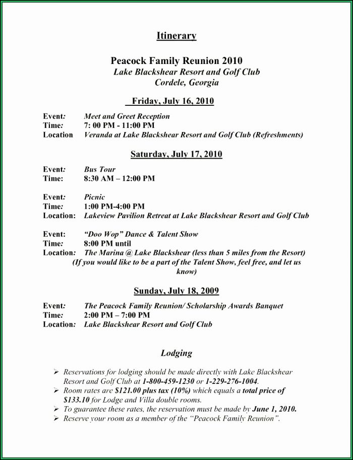Family Reunion Letter Template Family Reunion Letter Template