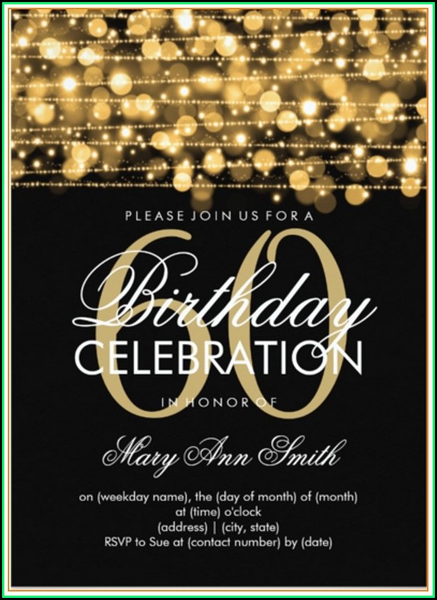 Free 60th Birthday Invitation Templates For Adults Free 60th Birthday Invitation Templates For Adults