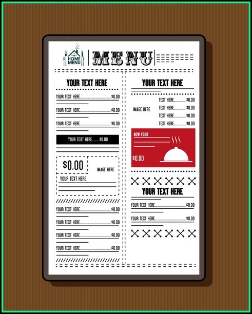 Free Adobe Illustrator Restaurant Menu Template Free Adobe Illustrator Restaurant Menu Template