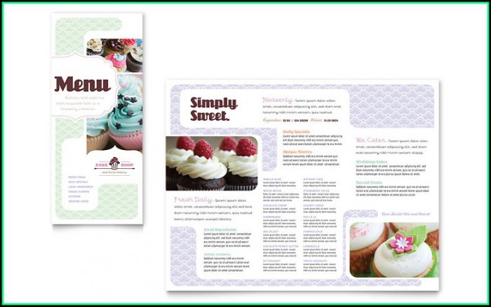 Free Bakery Menu Template Word Free Bakery Menu Template Word