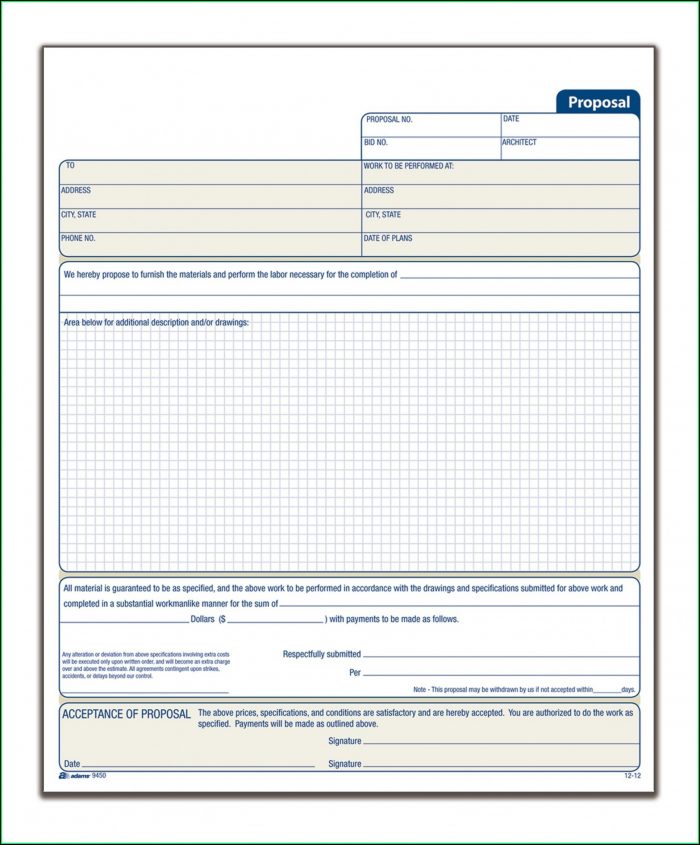 Free Bid Proposal Template Doc Free Bid Proposal Template Doc