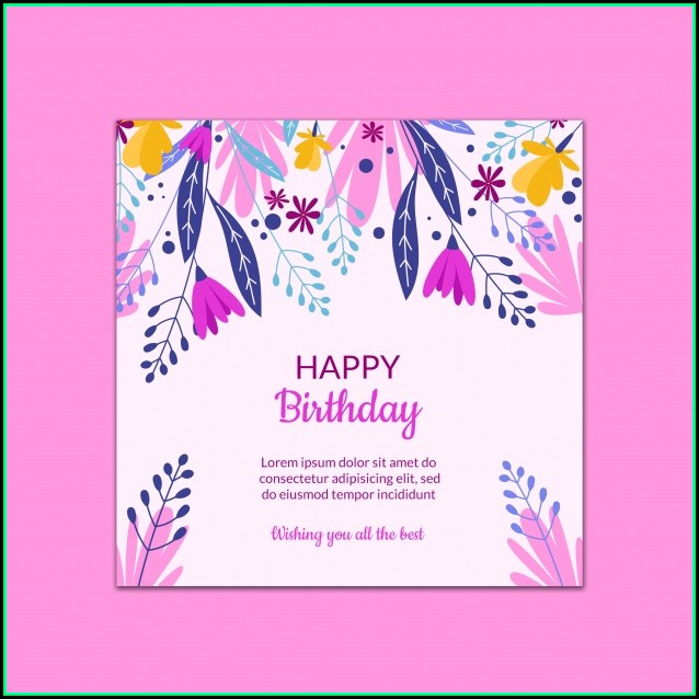Free Birthday Card Template Psd Free Birthday Card Template Psd