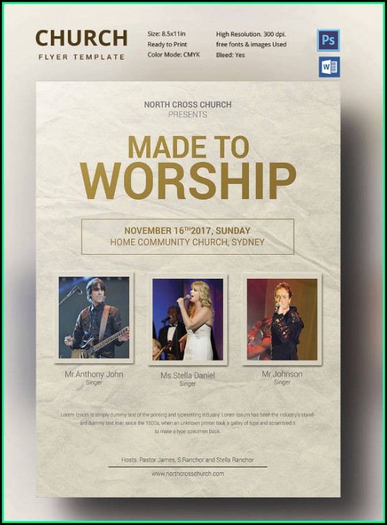 Free Church Flyer Templates Word Free Church Flyer Templates Word