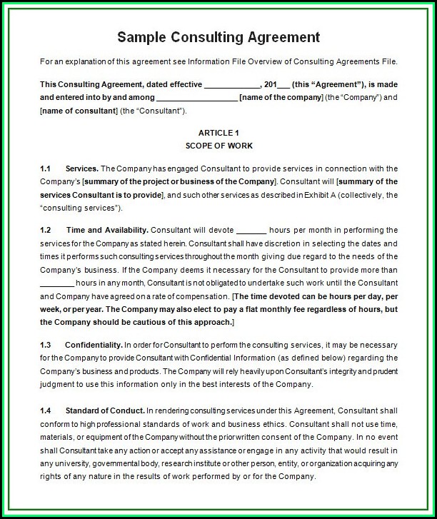 Free Consultancy Agreement Template Australia Free Consultancy Agreement Template Australia