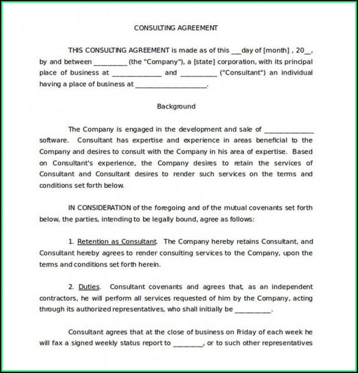 Free Consulting Agreement Template Uk Free Consulting Agreement Template Uk