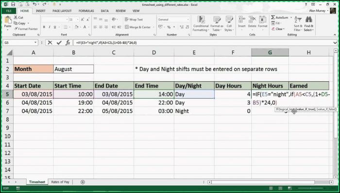 Free Excel Timesheet Template Multiple Projects Free Excel Timesheet Template Multiple Projects