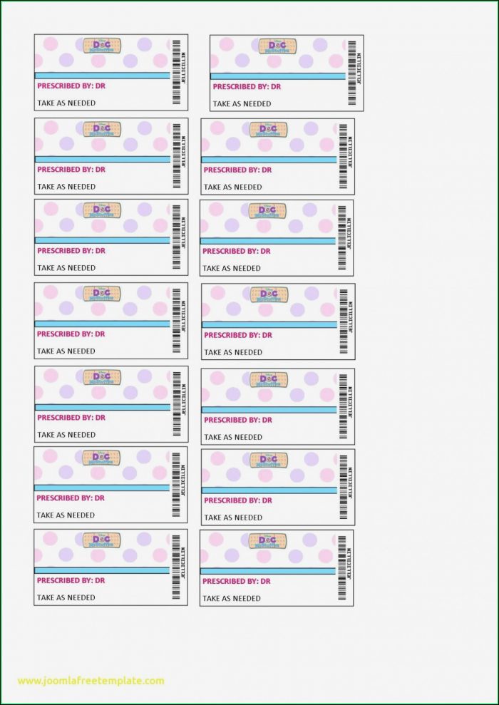 Free Fake Prescription Label Template Free Fake Prescription Label Template