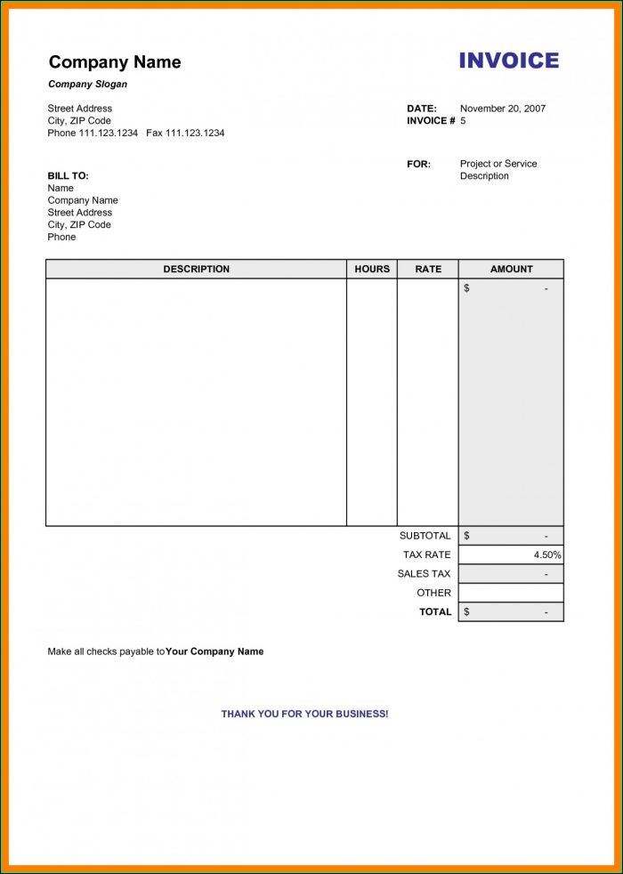 Free Fillable Invoice Form Pdf Free Fillable Invoice Form Pdf