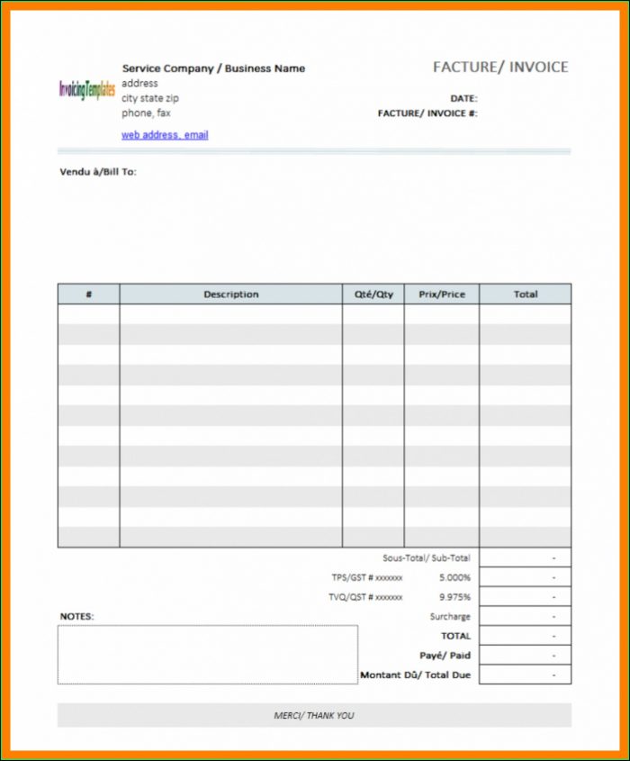Free Fillable Invoice Template Pdf Free Fillable Invoice Template Pdf
