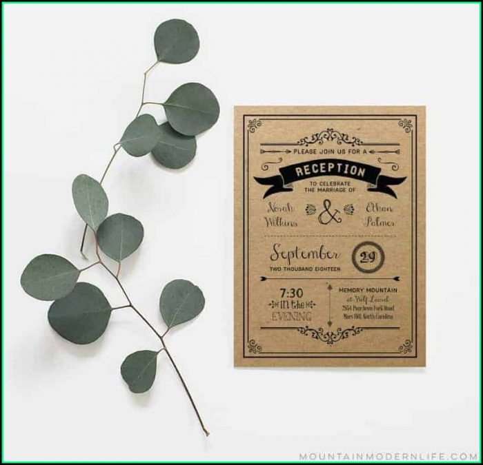 Free Wedding Reception Only Invitation Templates Free Wedding Reception Only Invitation Templates