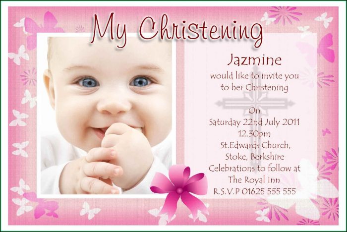 Girl Baptism Invitations Free Templates Girl Baptism Invitations Free Templates