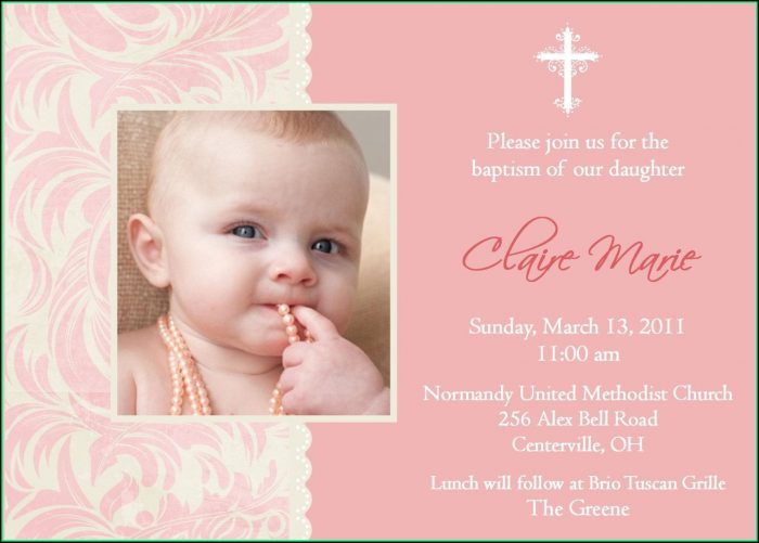 Girl Baptism Invitations Templates Girl Baptism Invitations Templates