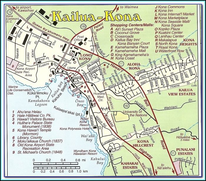 Kona Coast Resort Site Map Kona Coast Resort Site Map