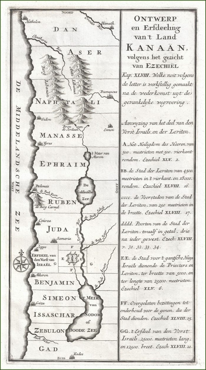 Map Of Israel Showing 12 Tribes Map Of Israel Showing 12 Tribes
