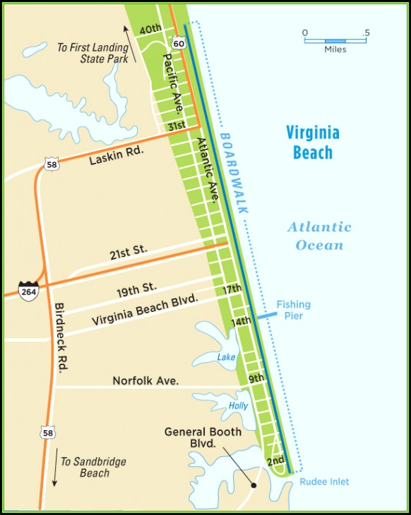 Map Of Virginia Beach Hotels Map Of Virginia Beach Hotels