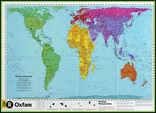 Peters World Map Laminated Peters World Map Laminated