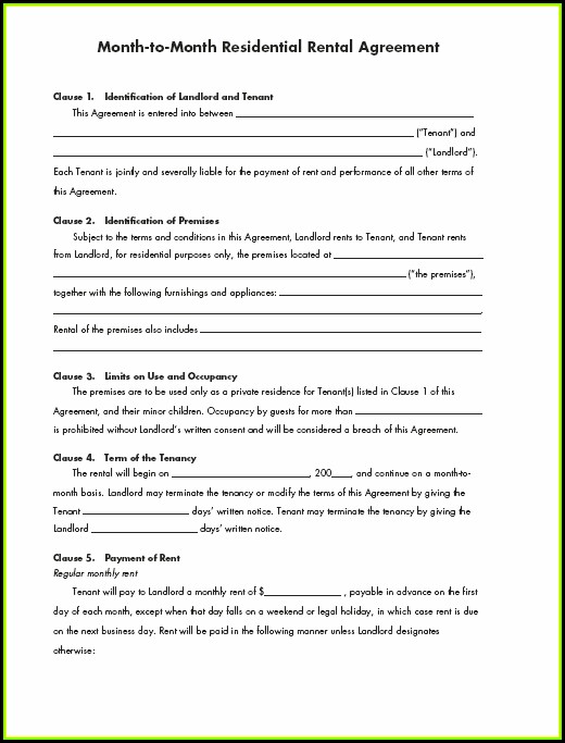 Renters Lease Agreement Form Renters Lease Agreement Form
