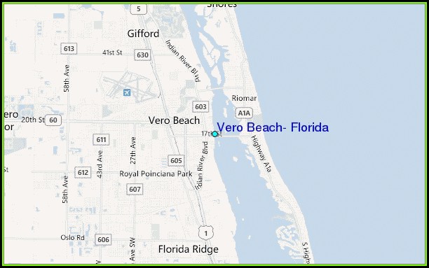 Vero Beach Fl Map Of Florida Vero Beach Fl Map Of Florida