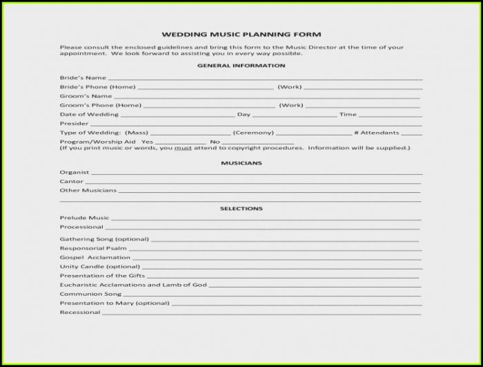 Wedding Planning Consultation Form Wedding Planning Consultation Form