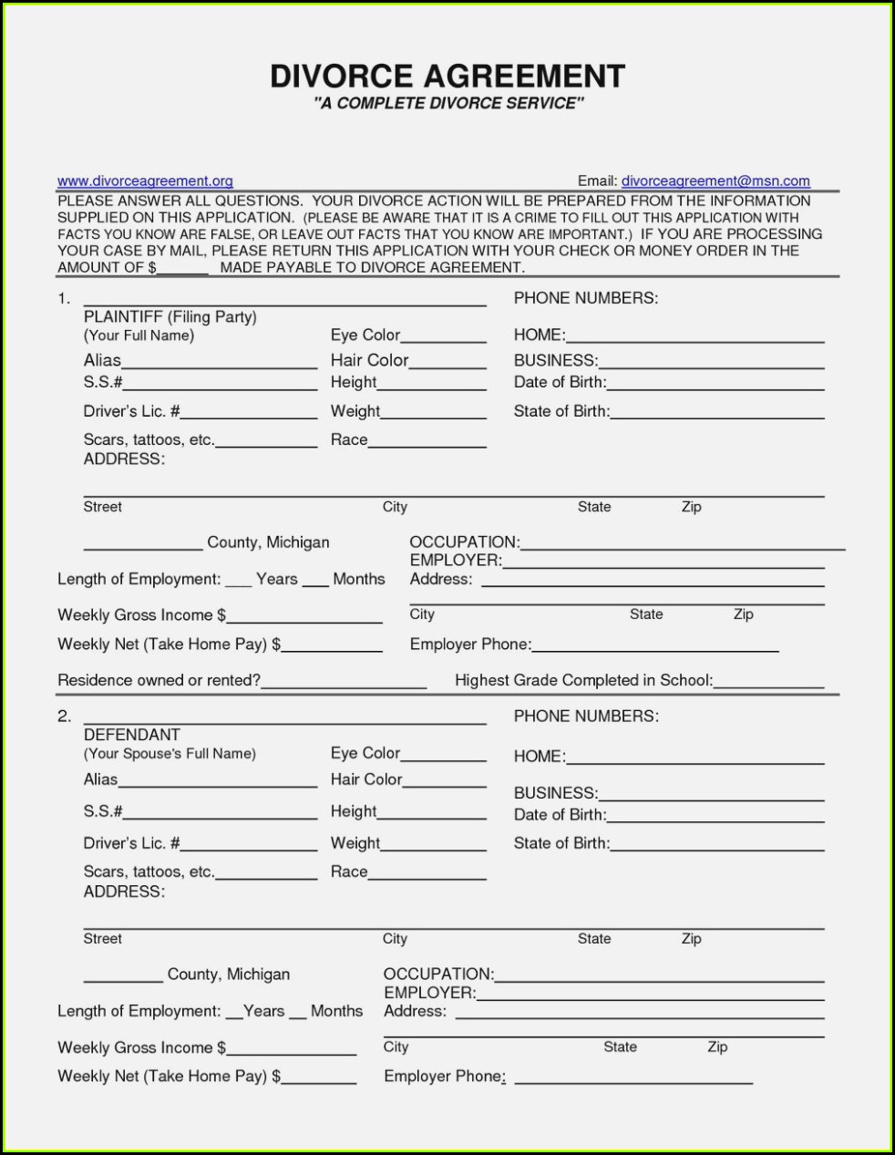 Wi Divorce Forms Free Form Resume Examples xM8plWa8Y9