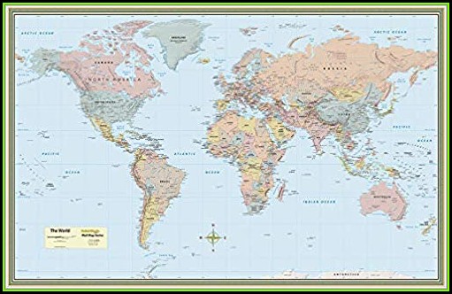 World Map Laminated Amazon World Map Laminated Amazon