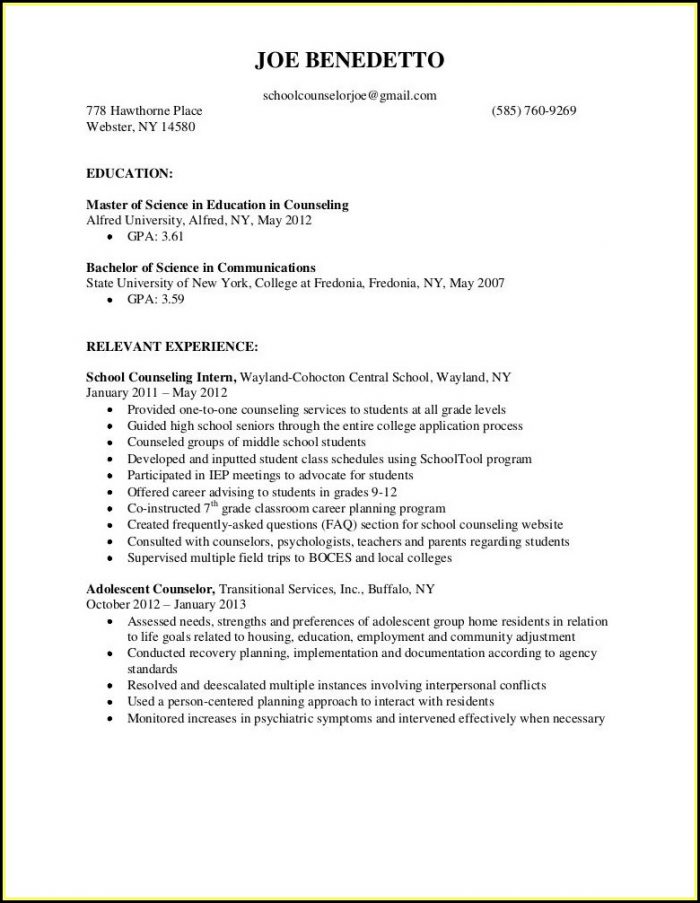 College Admission Counselor Objective Resume College Admission Counselor Objective Resume