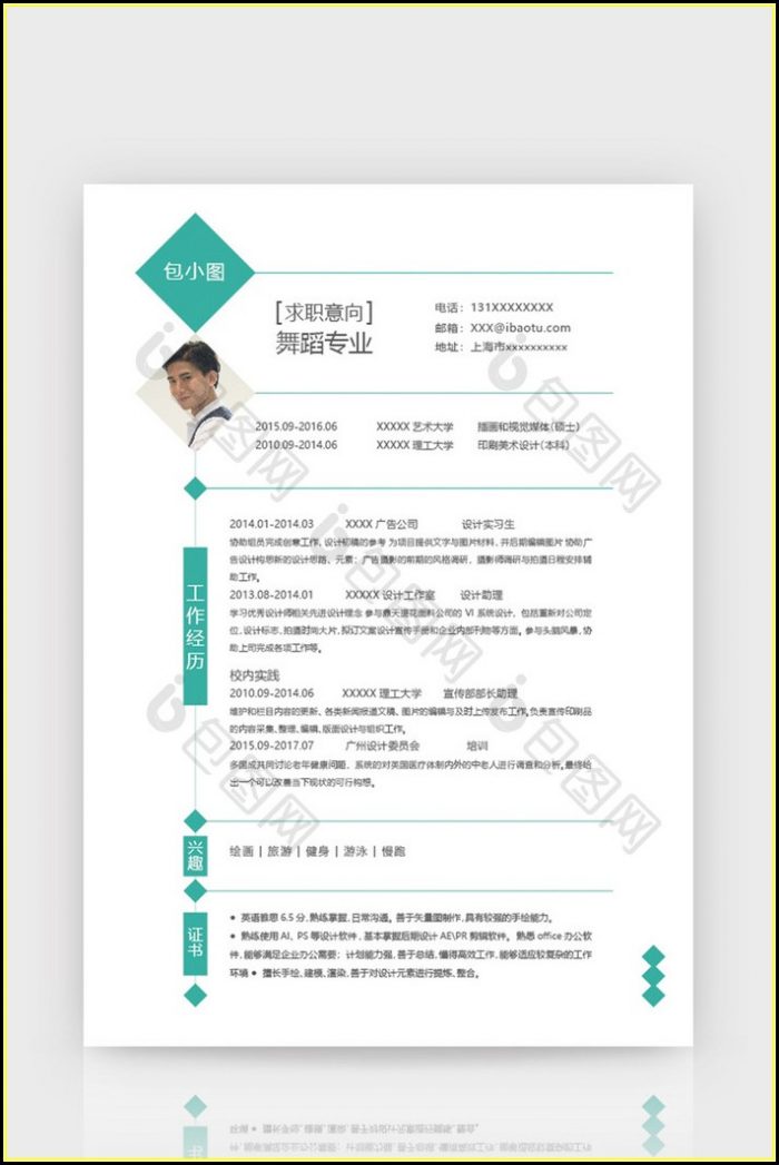Dance Resume Template Free Download Dance Resume Template Free Download