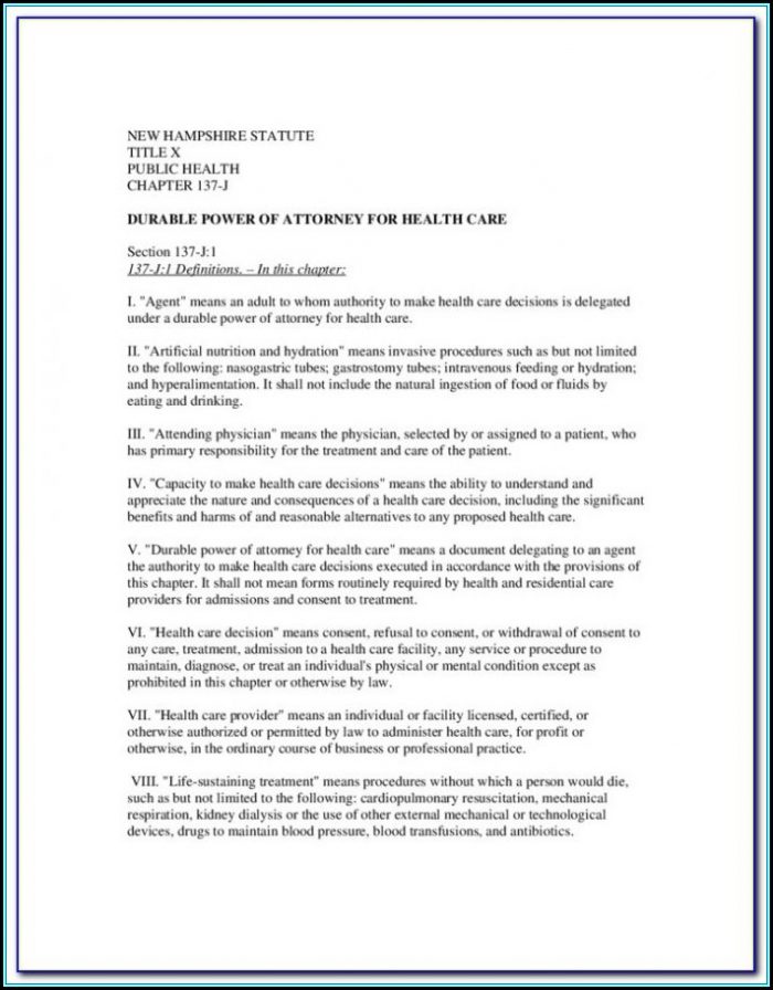 Durable Power Of Attorney For Health Care Form Missouri Durable Power Of Attorney For Health Care Form Missouri