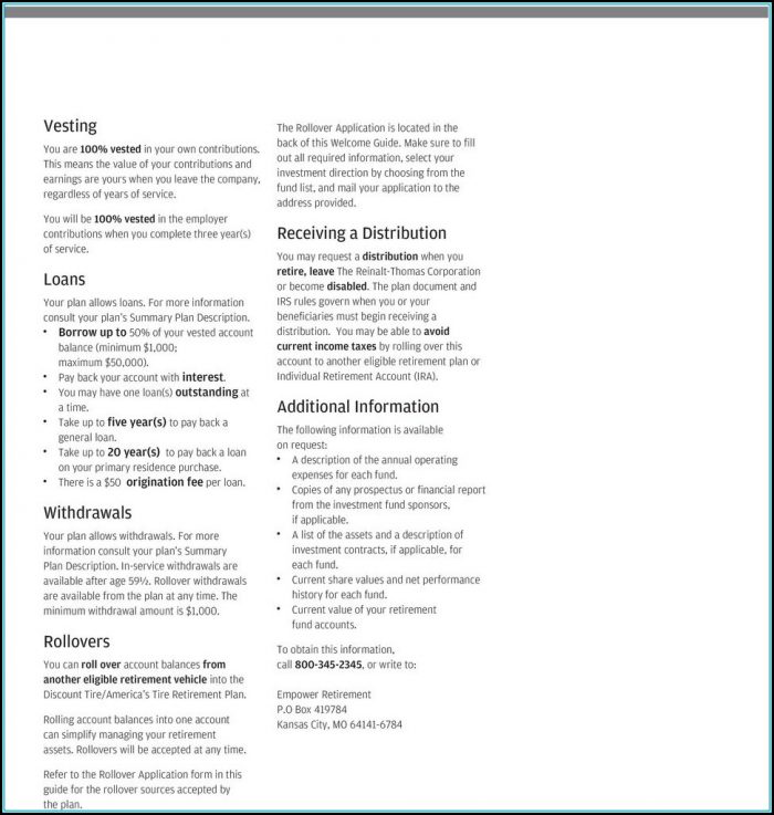 Empower Retirement Plan Forms Empower Retirement Plan Forms