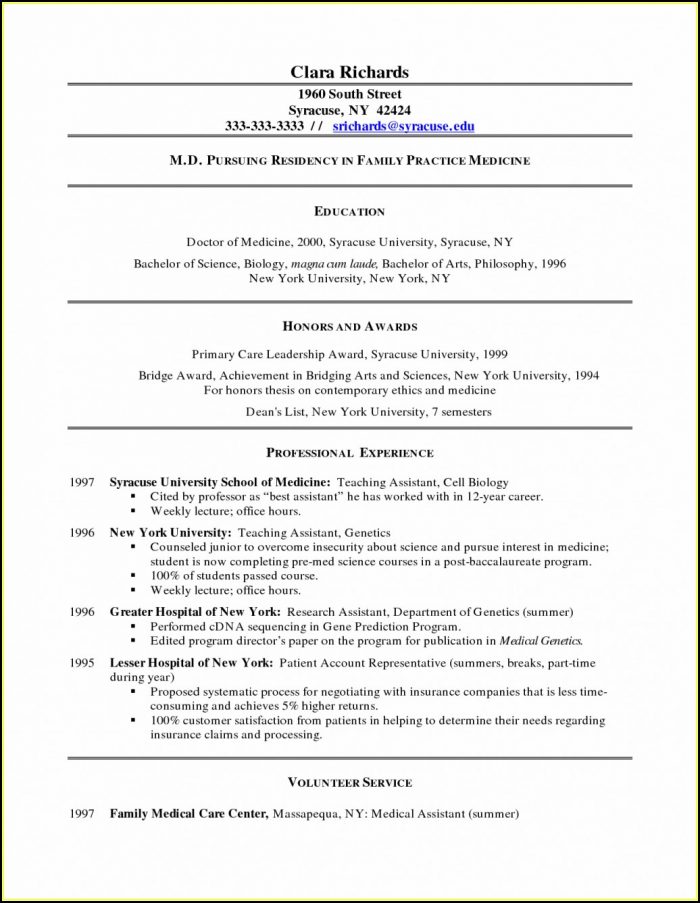 Example Of Resumes For Medical Assistant Example Of Resumes For Medical Assistant